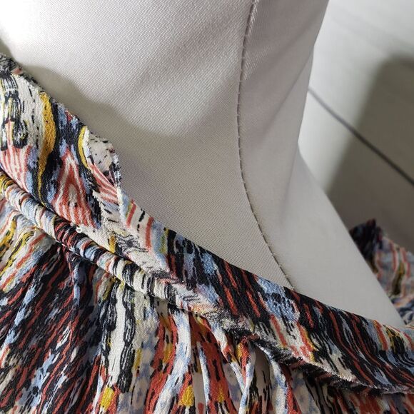 The Korner abstract chevron boho tie silk L - Picture 3 of 7